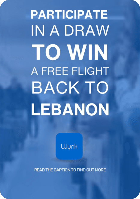 WIN a flight back to lebanon